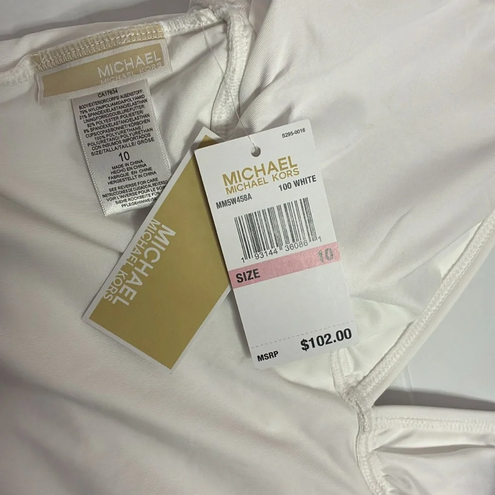 Michael Kors White One-Piece Swimsuit